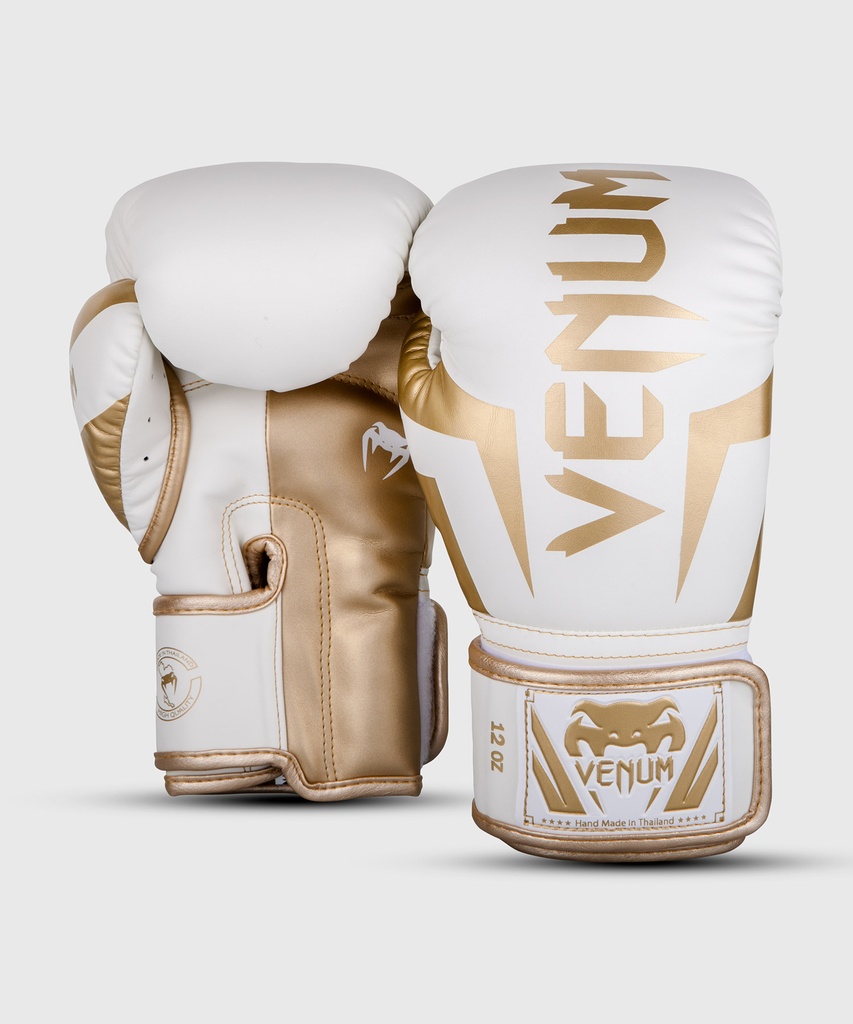 Venum Boxhandschuhe Elite, Weiß-Gold 2