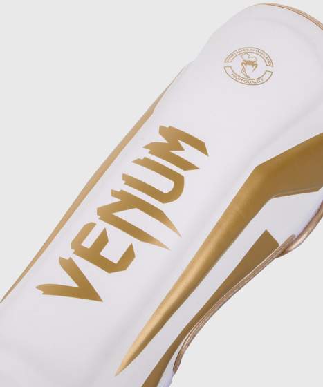 Venum Schienbeinschoner Elite, Weiß-Gold 2