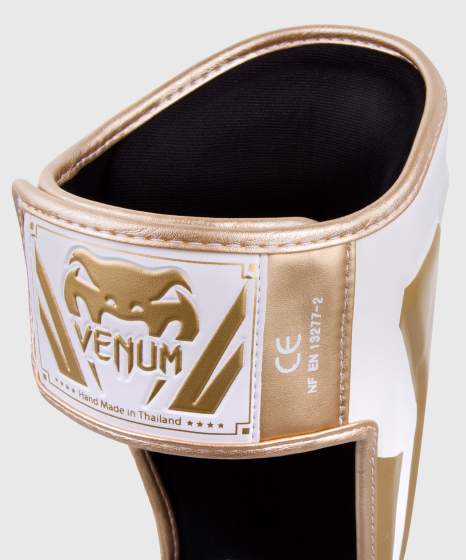 Venum Schienbeinschoner Elite, Weiß-Gold 3