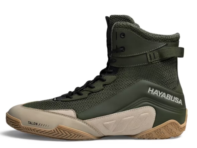 Hayabusa Boxschuhe Talon, Grün-Beige 3
