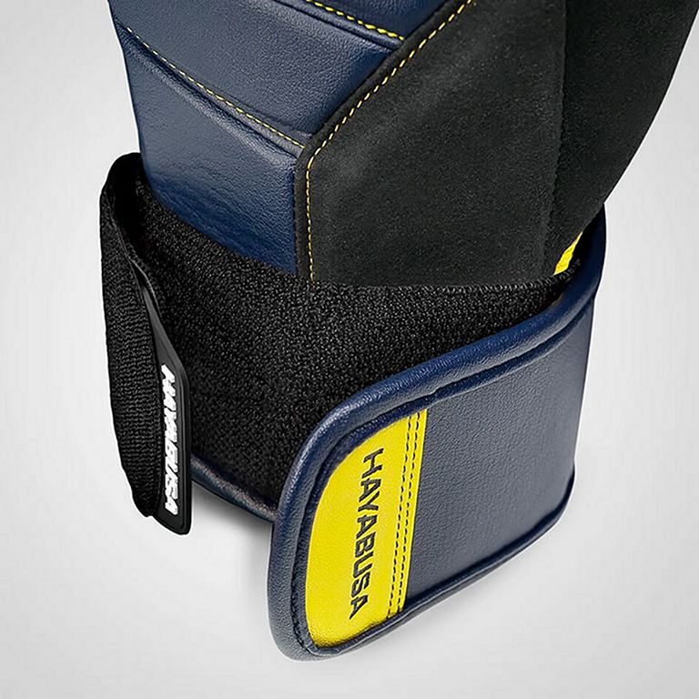 Hayabusa Boxhandschuhe T3, Marineblau-Gelb 2