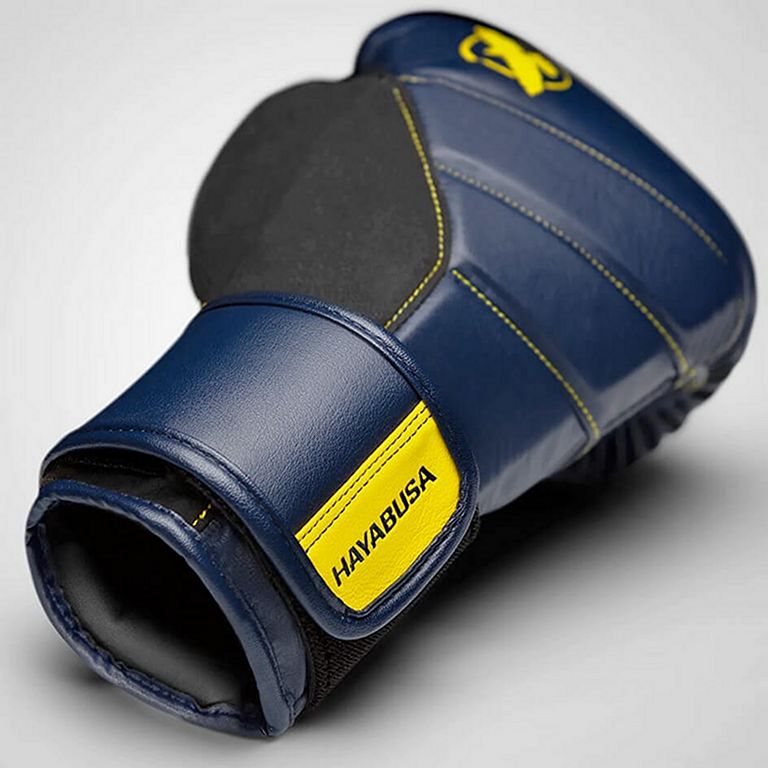 Hayabusa Boxhandschuhe T3, Marineblau-Gelb 6