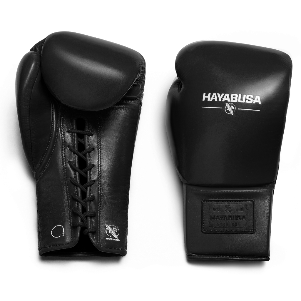 Hayabusa Boxhandschuhe Pro Sparring mit Schnürung, Schwarz 7