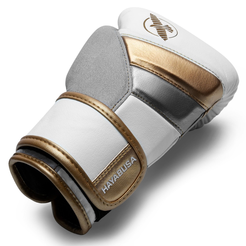 Hayabusa Boxhandschuhe T3, Weiß-Gold 2