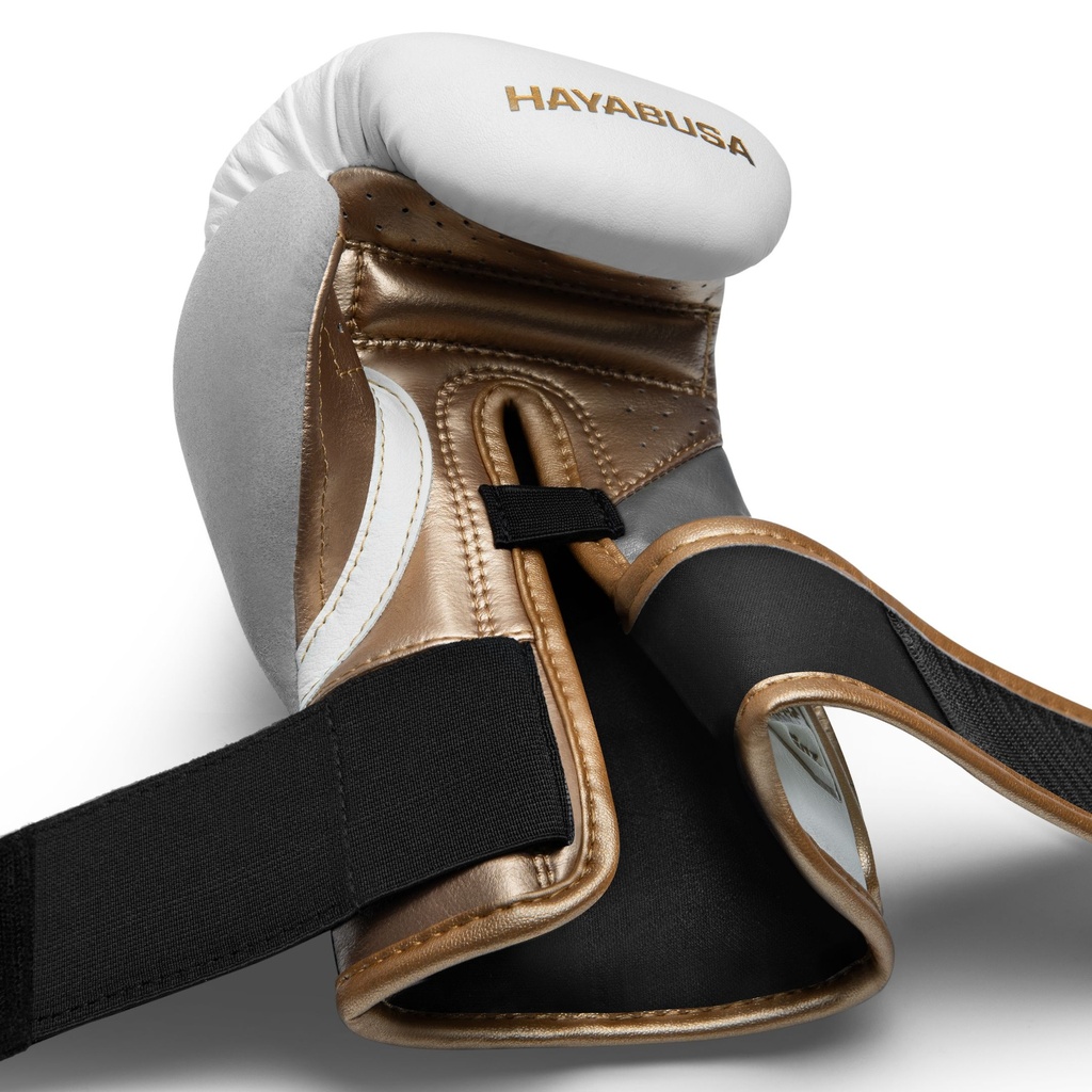 Hayabusa Boxhandschuhe T3, Weiß-Gold 4