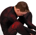 Hayabusa Compression Pants Geo Youth, Schwarz-Rot 6