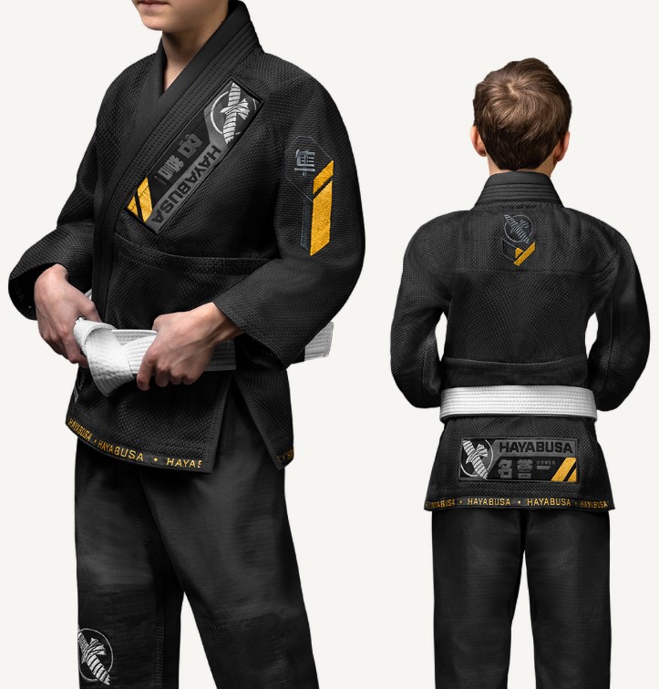 Hayabusa BJJ Gi Ascend Youth, Schwarz 2
