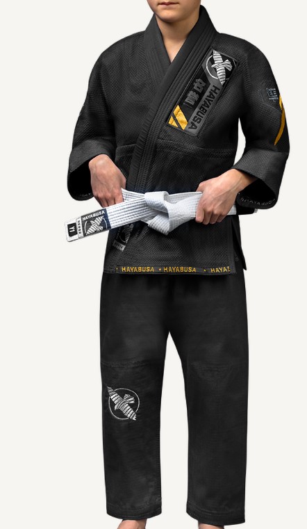 Hayabusa BJJ Gi Ascend Youth, Schwarz 6