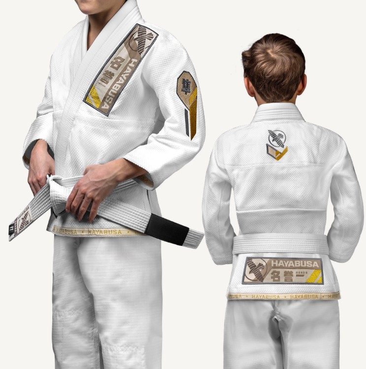 Hayabusa BJJ Gi Ascend Youth, Weiß 2
