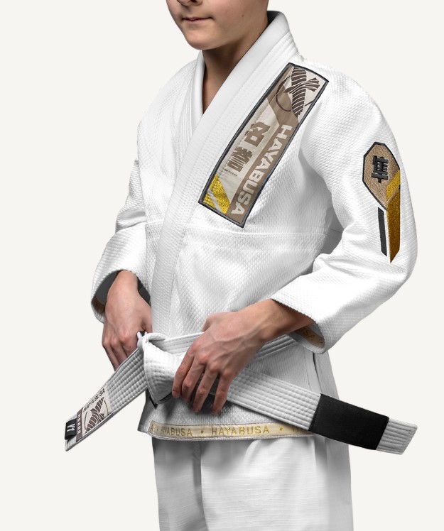 Hayabusa BJJ Gi Ascend Youth, Weiß 4