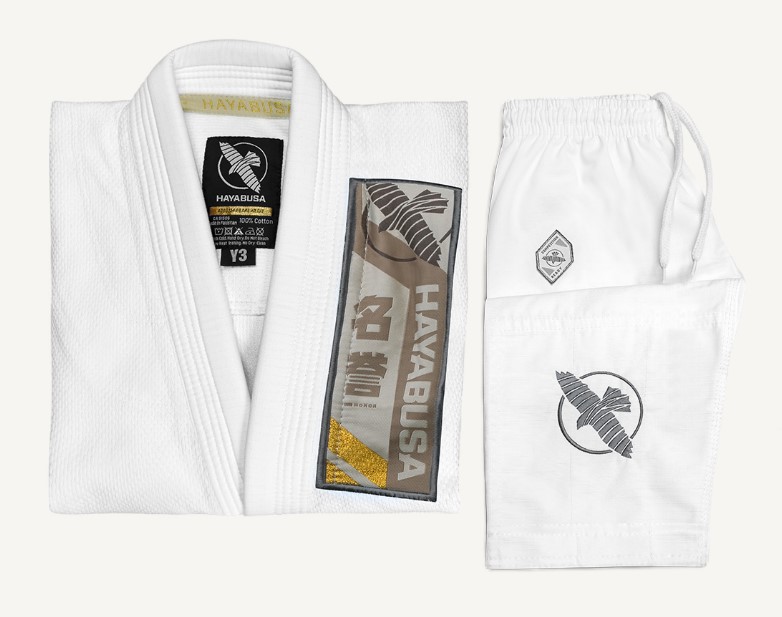 Hayabusa BJJ Gi Ascend Youth, Weiß 8