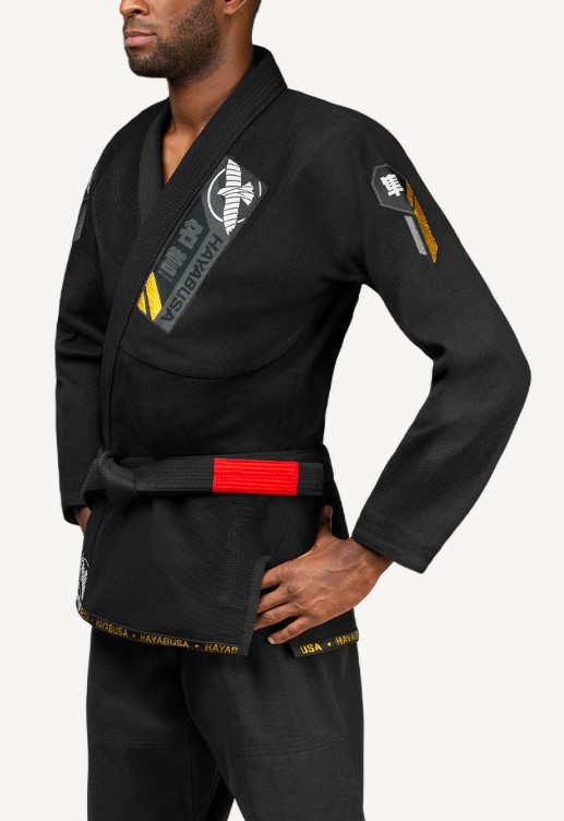 Hayabusa BJJ Gi Ascend Lightweight, Schwarz 2