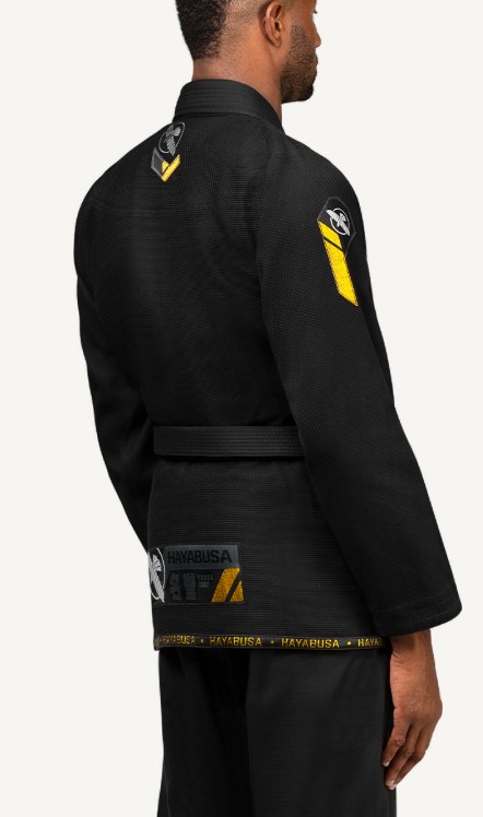 Hayabusa BJJ Gi Ascend Lightweight, Schwarz 5