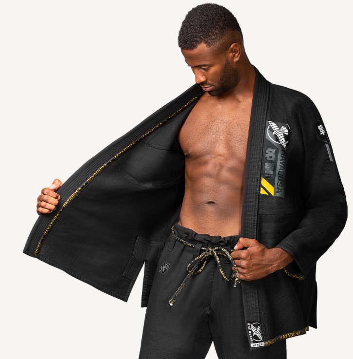 Hayabusa BJJ Gi Ascend Lightweight, Schwarz 6