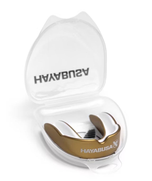 Hayabusa Mundschutz Combat, Gold-Weiß 5