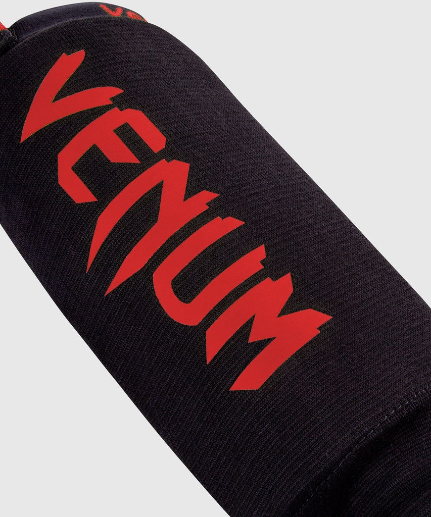 Venum Schienbeinschoner Kontact, Schwarz-Rot 2