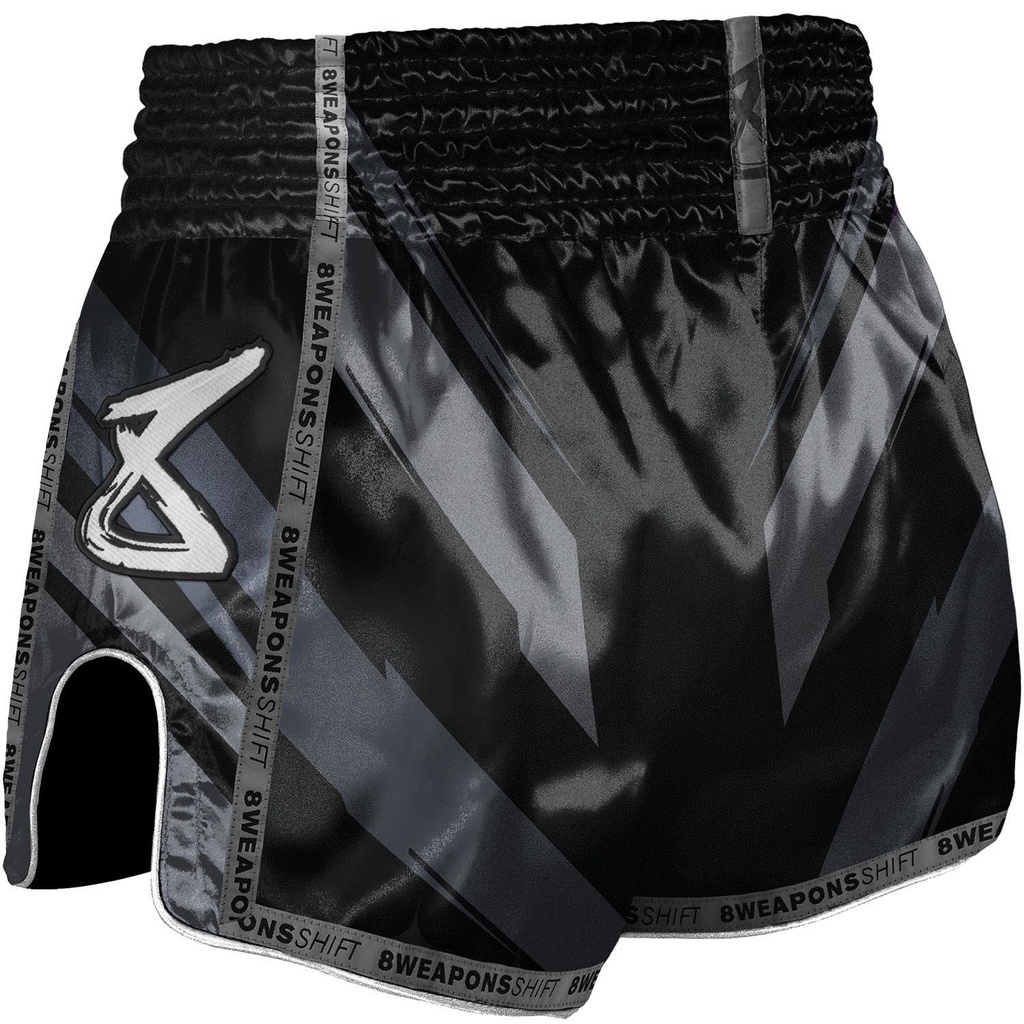 8Weapons Muay Thai Shorts Shift, Schwarz 2