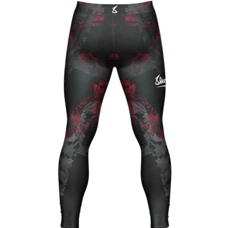 8Weapons Compression Pants Hit 2.0, Schwarz-Rot 2