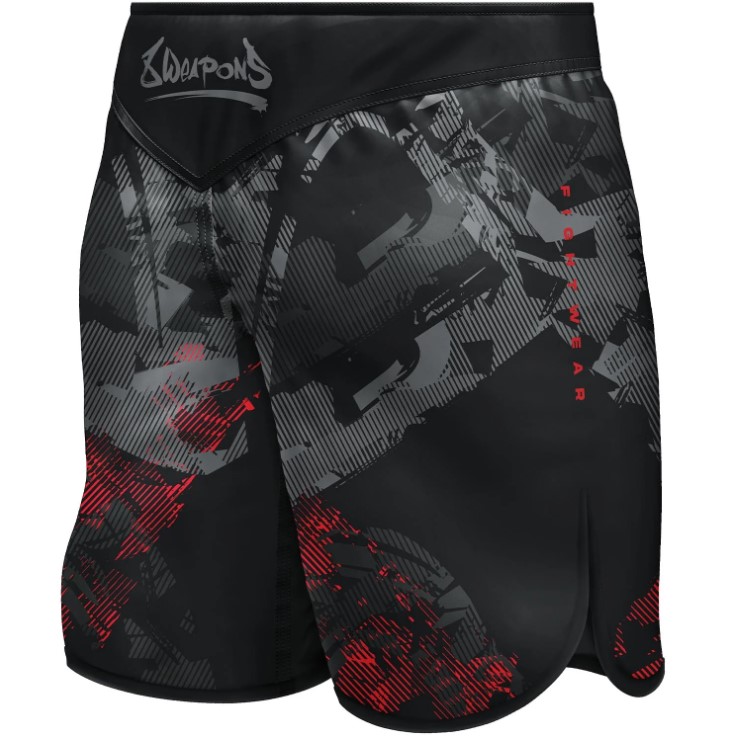 8Weapons Fight Shorts Hit 2.0, Schwarz-Rot 2