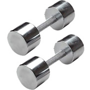 Chrome Dumbbells, Pair