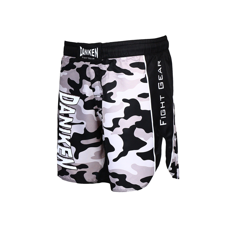 Daniken Fight Shorts Victory Camo, Schwarz