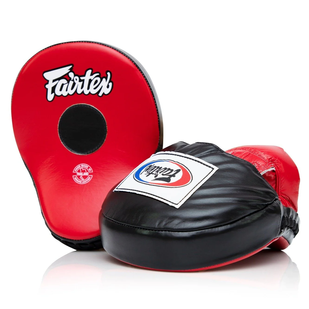 Fairtex Punch Mitts Ultimate Contoured FMV9, Black-Red