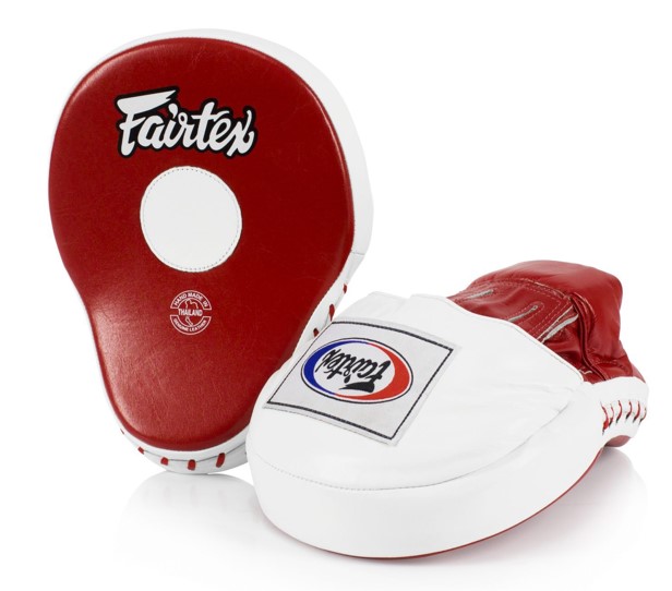 Fairtex Punch Mitts FMV9, Red-White