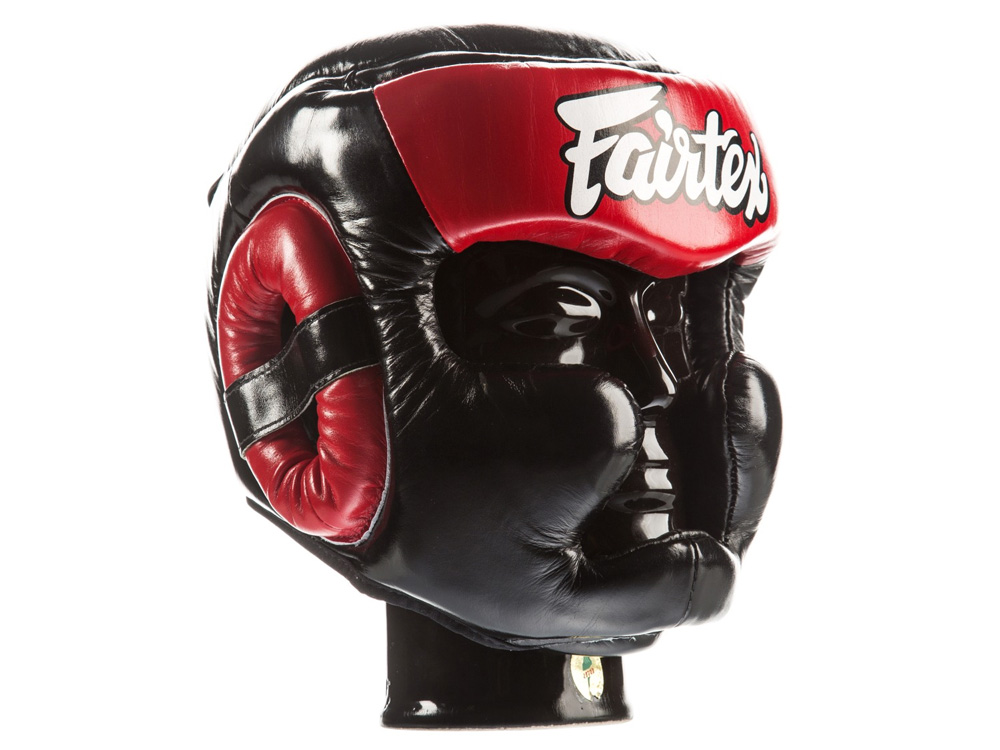 Fairtex Head Guard Full Coverage HG13F, Red