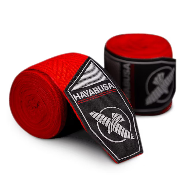 Hayabusa Hand Wraps Perfect Stretch Red Tribal 4.5m Semi-Elastic
