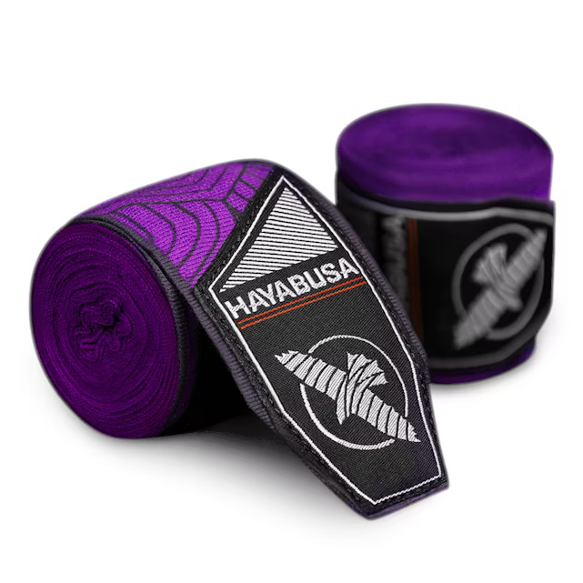 SALE 81 Hayabusa Boxbandagen Perfect Stretch Purple Lotus 4,5m Halbelastisch, Violett