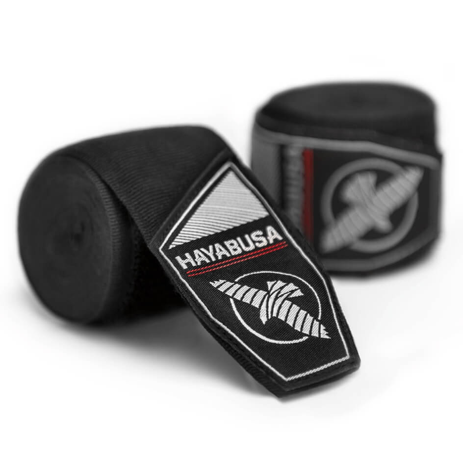 Hayabusa Boxbandagen Perfect Stretch 4,5m Halbelastisch, Schwarzw