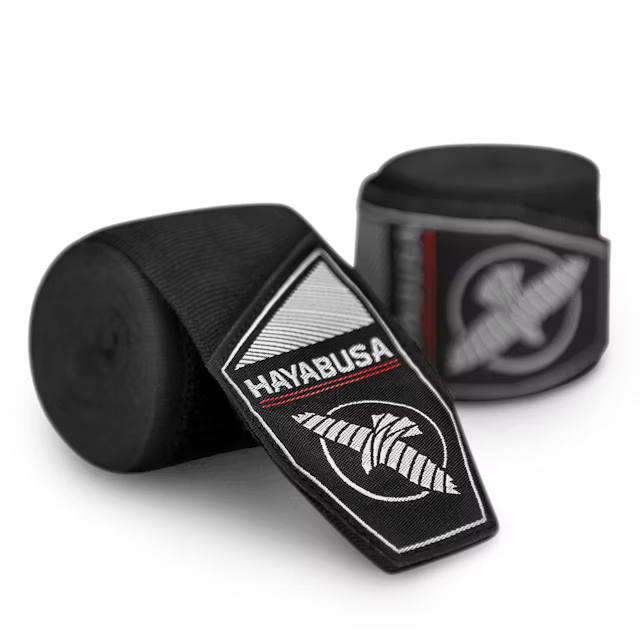Hayabusa Hand Wraps Perfect Stretch 4.5m Semi-Elastic, Black