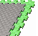 Kampfsportmatte 1mx1mx2cm, Grün-Grau