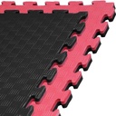 Kampfsportmatte 1mx1mx2cm, Rot-Schwarz