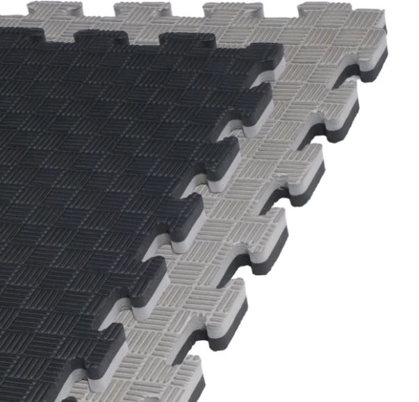 Martial Arts Mat 1mx1mx2cm, Black-Gray