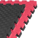 Kampfsportmatte 1mx1mx4cm, Schwarz-Rot