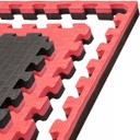 Kampfsportmatte 1mx1mx4cm, Schwarz-Rot