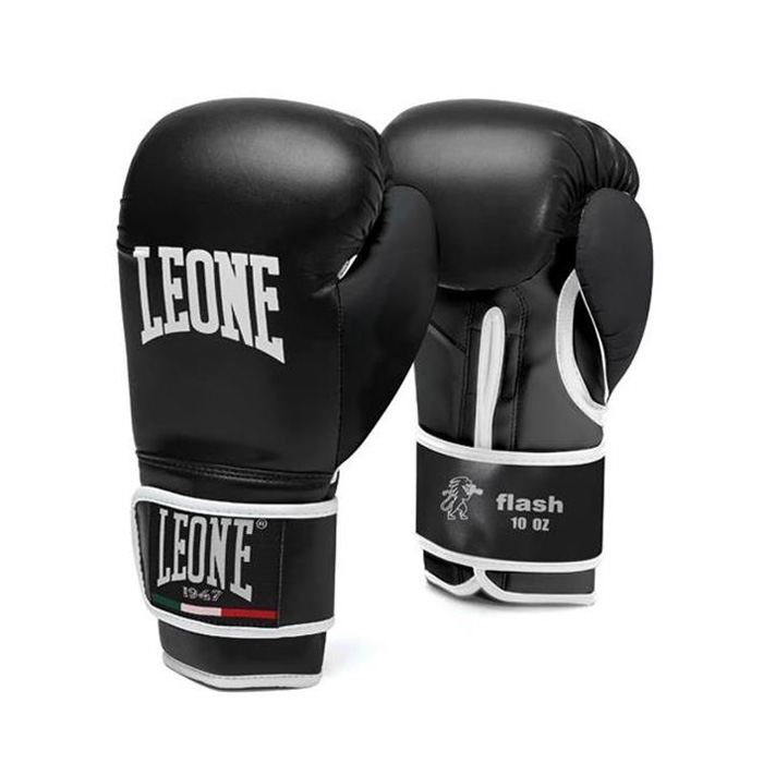 SALE 117 Leone Boxhandschuhe Flash, Schwarz-Weiß
