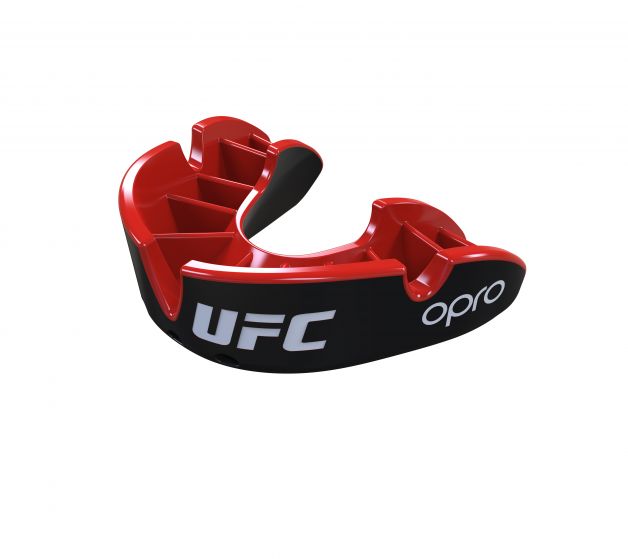 Opro x UFC Mouthguard Silver, Black-Red