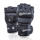 SALE 500 Quantum MMA Handschuhe Q2 Training Leder, Schwarz