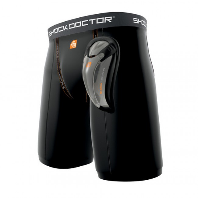 Shock Doctor Tiefschutz in Compression Shorts mit Bioflex Cup