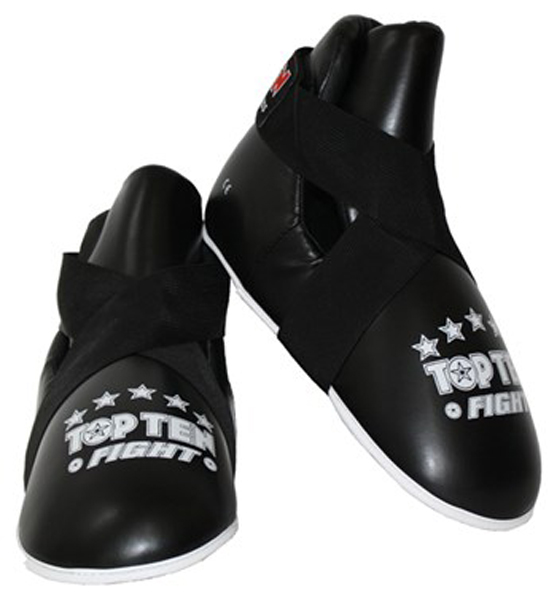 Top-Ten Foot Protector WAKO Fight, Black
