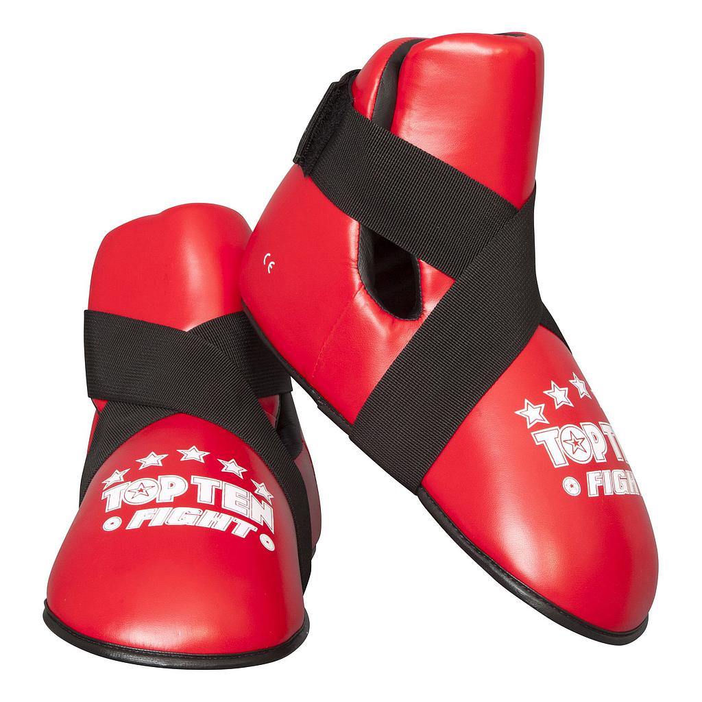 Top Ten Fußschutz WAKO Fight, Rot