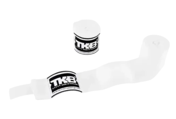 Top King Boxbandagen 4,5m Halbelastisch, Weiß