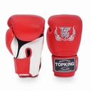 Top King Boxhandschuhe Super Air, Rot-Weiss