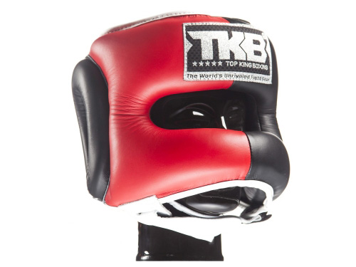 SALE 49 Top King Kopfschutz Face Saver, Schwarz-Rot