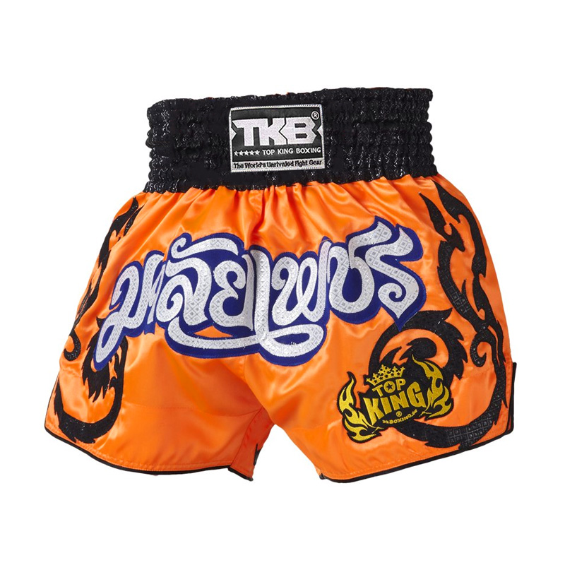 SALE 50 Top King Muay Thai Shorts TKTBS-055, Orange