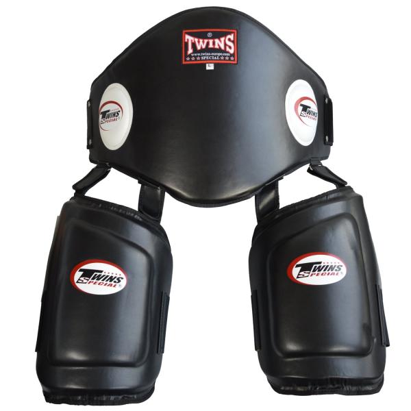 Twins Bauch- / Oberschenkel Pads, Schwarz