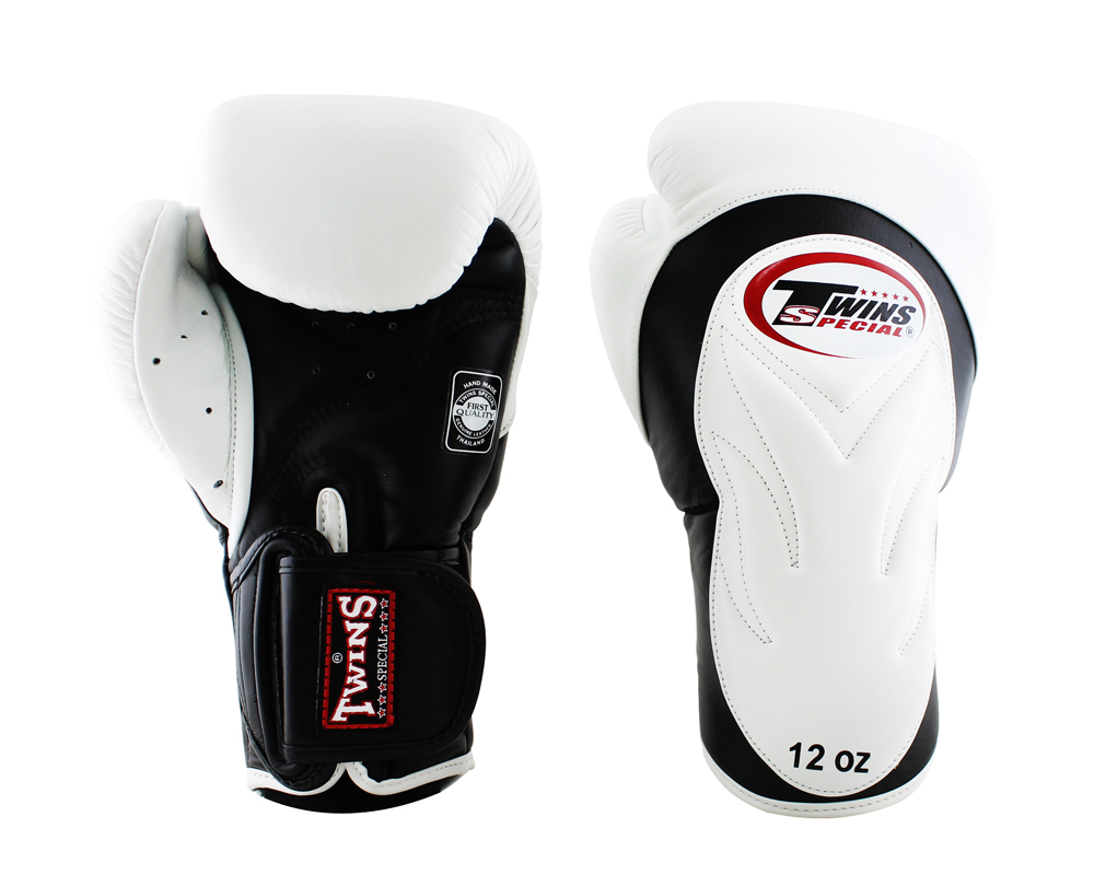 Twins Boxing Gloves BGVL-6, White-Black