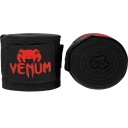 SALE 162 Venum Boxbandagen 4m Halbelastisch, Schwarz
